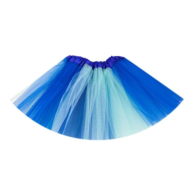 Tutu Skirt Elastic High Waist Tulle Skirt Layered Tulle Tutu Skirt Halloween Cosplay Costumes for Teen Kids Girls Gifts
