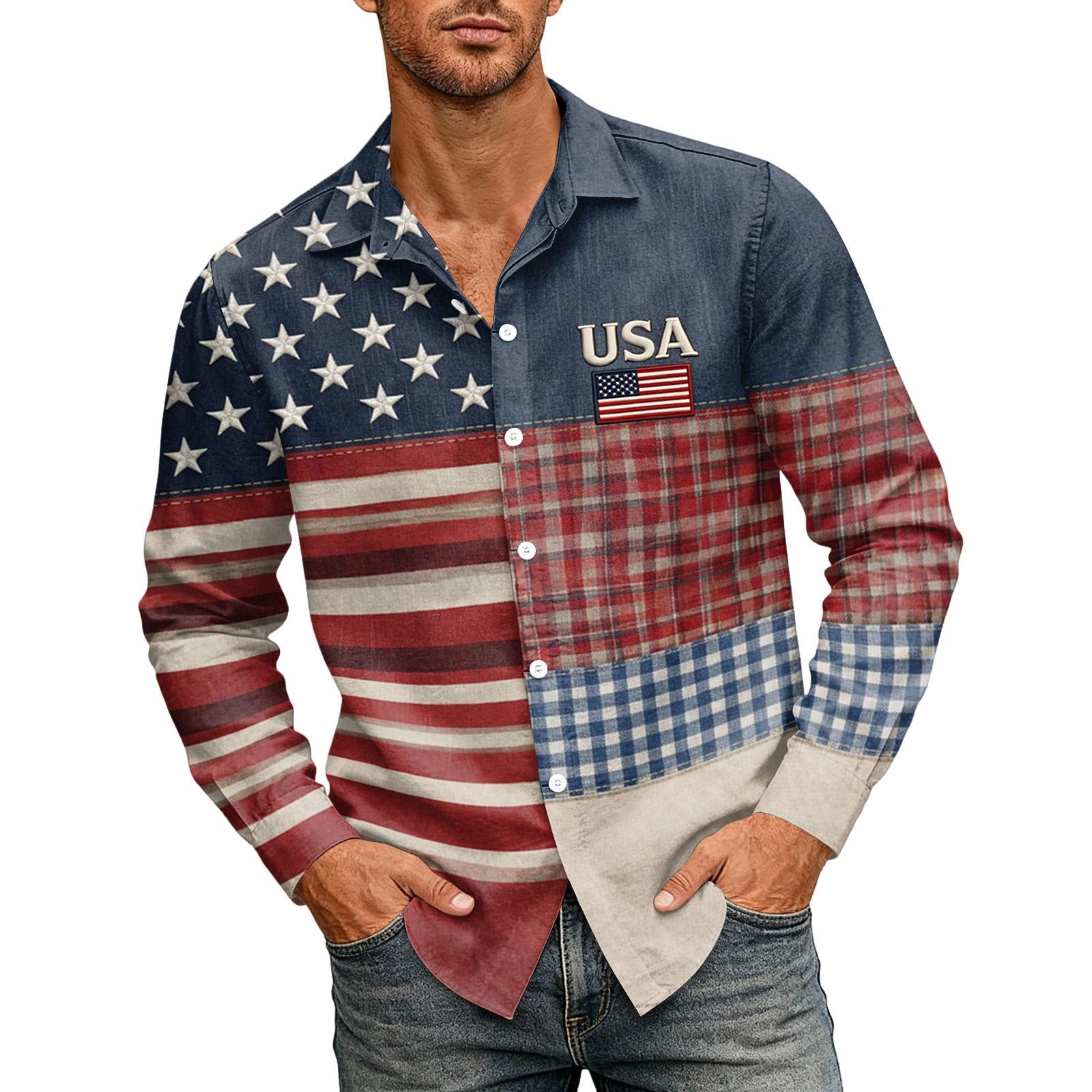 

Мужская футболка с коротким рукавом к 250-летию - 1776 - 2026 Футболка с американским флагом L