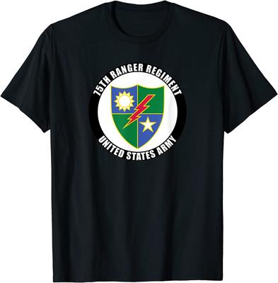 75th Ranger Regiment United States Army Veteran Military Men TShirt Short Sleeve Casual 100 Cotton ONeck Summer Shirt