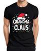 Grandma Claus Oma Christmas String Lights Snowflakes Gift Men's T-Shirt