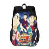 Captain Tsubasa Backpack Durable Fashionable Cartoon Zipper Large Capacity Backpack Best Birthday Gift for Boy and Girl