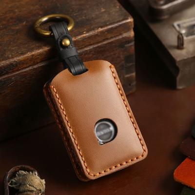 Handmade Genuine Leather Key Cover for Volvo XC60 XC90 S60 Premium Car Key Case