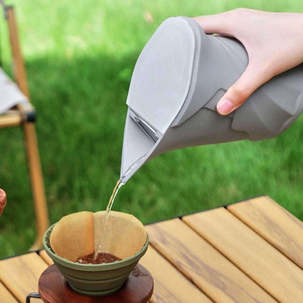 Spitzes Design Tropfkaffeekanne Silikon Kaffeekochtopf Reise