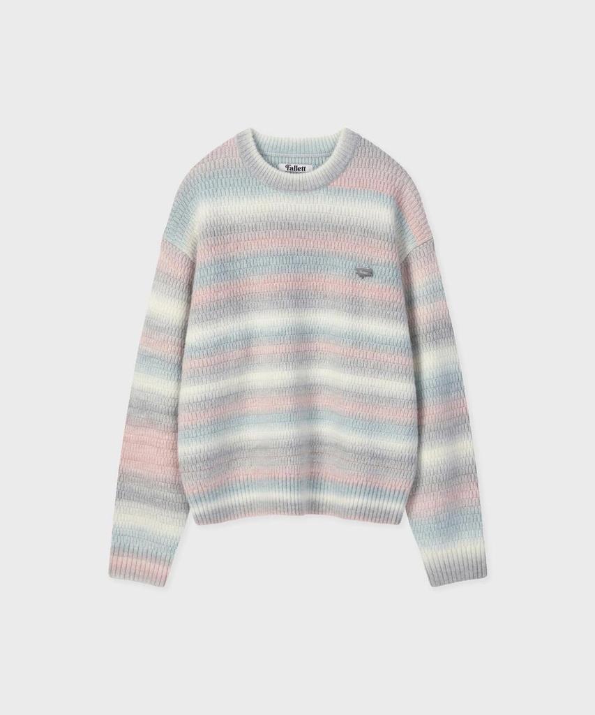 FALLETT Gradient Stripe Knit Mint