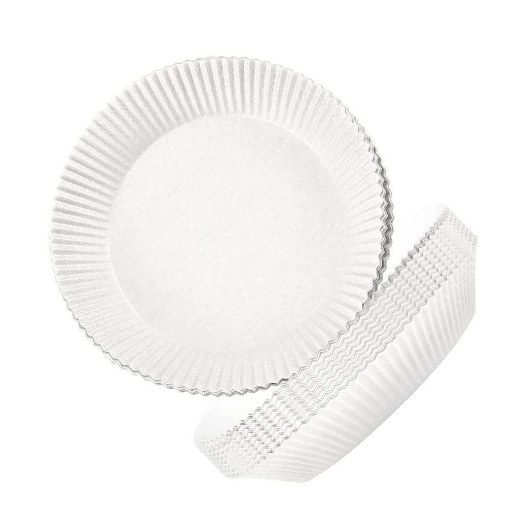 100pcs Disposable Paper Liners for Air Basket 220 celsius Temperature Resistant Non Stick Fryer Liners Baking Paper