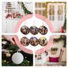 Religious Christmas Ornaments 12 Pieces Wood Festive Ornament Hangable Jesus Decor For Tree Church Rearview Mirror School Living