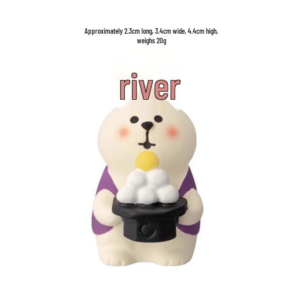 Mittherbstfest Japanische Katze ZAKKA Blind Box Figur - Harz Kätzchen Ornament Dekoration
