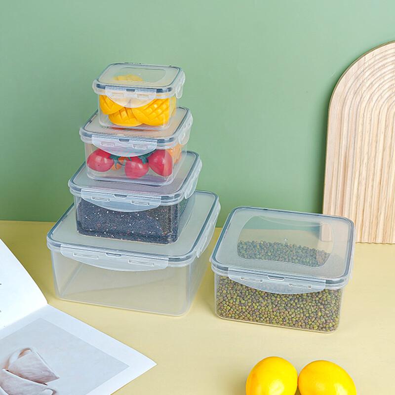 Ru Han Transparent Square Food Storage Containers