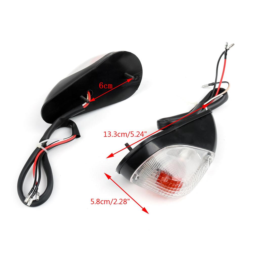 Clear Front Turn Signals For Kawasaki Ninja EX 250 1988-2007