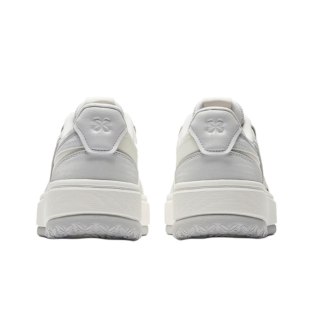 Anta Qingfeng Classic Fashion Shock Absorbing Durable Low-Top Skate Shoes Women Sneakers White Gray 122638035-1