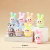 8pcs/Set Baby Three Figure Toy Mini Rabbit Figurine Desktop Decoration Model Ornaments Toys Boys Girls Christmas Gifts