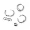 Trendy Hip-Hop Punk Stainless Steel Men's Ear Clip Earrings