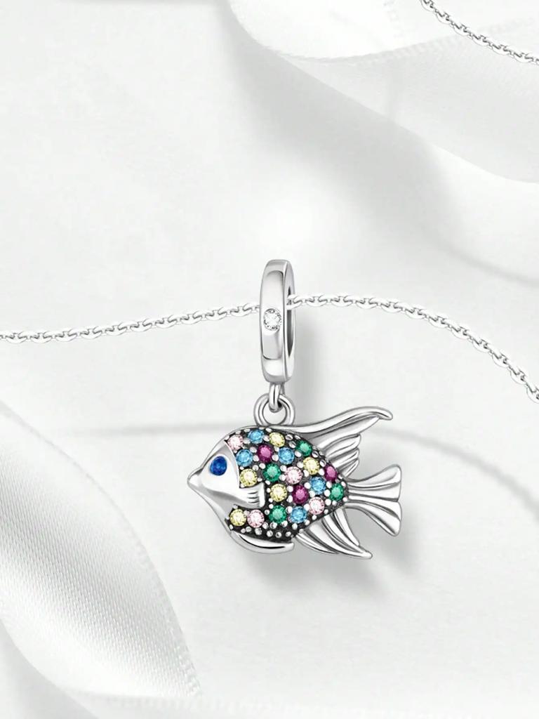 Charm Copper Colors Deep-Sea Colorful Fish Bead For Original Bracelet Diy Beads Charms Jewellery Making Gift For Women Styfne