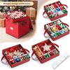 Xmas Storage Box with Adjustable Dividers Christmas Ornament Storage Box Christmas Storage Containers Fits 64 Holiday Ornaments