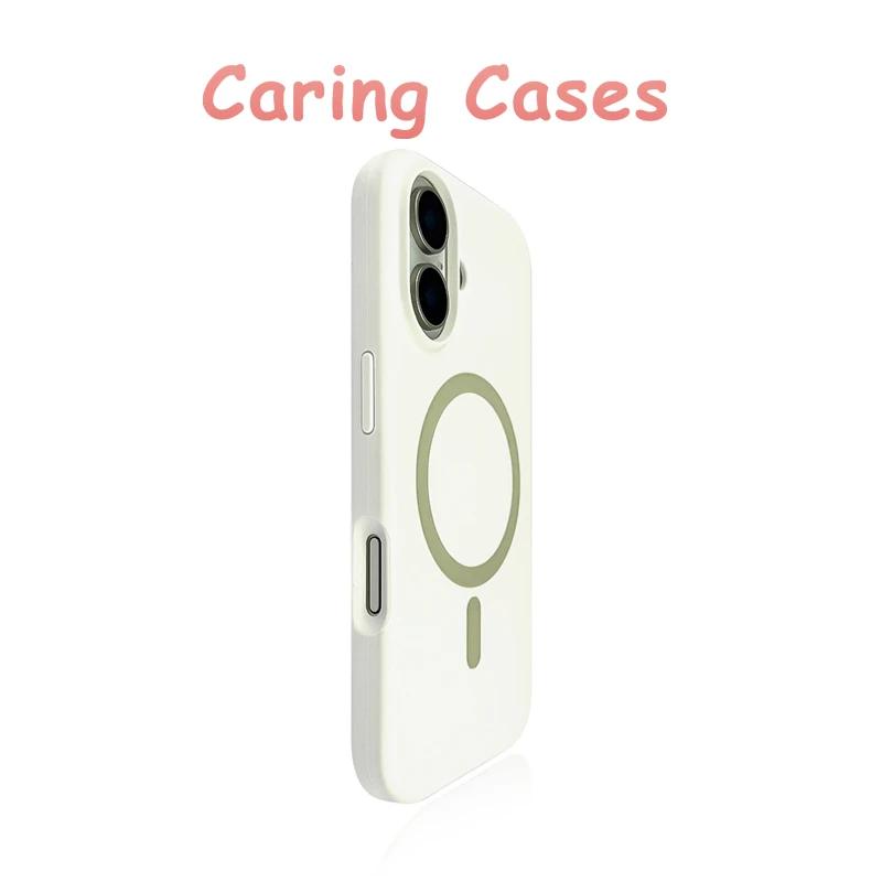 For iPhone 17 Pro Max Case White Liquid Silicone Magnetic Shockproof Compatible with iPhone 16 15 14 13 iPhone 16
