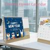 Decorative Desktop Calendar Stable Support Custom Planner Paper Calendar  Desktop Placement
