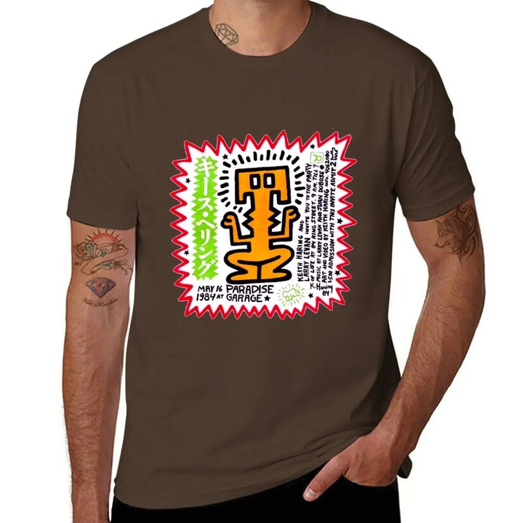 PARADISE GARAGE LARRY LEVAN PARTY OF LIFE FLIER T-Shirt vintage clothes boys whites mens graphic t-shirts anime