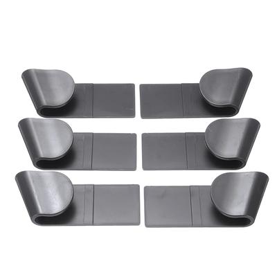6 Stück/Set Topfdeckelhalter Wandmontierter Hängehalter für Pfanne Topfdeckelgestell Kunststoff Küchenaufbewahrungsregal Küchenorganisator