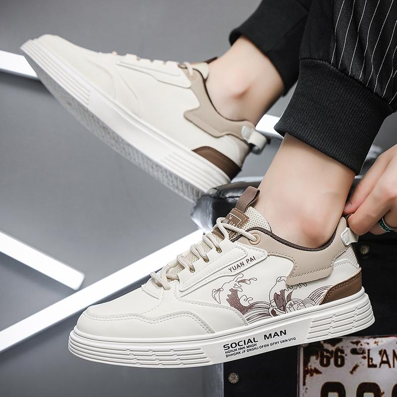 Men's Korean casual shoes summer new soft-sole non-slip outdoor walking shoes student flat shoes fashion youth sports board shoe