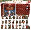 Festive Home Decor Ornaments 2026 Spirit Advent Calendar, 24-Day Countdown Mini Figure Set, Elf Alien Miniature Figurines for Display Fairy Christmas