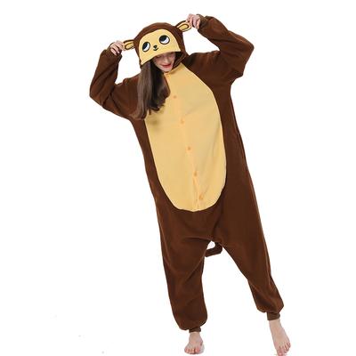 Monkey Kigurumi Anime Onesie Cartoon Pajamas For Adults Women Party Sleepingwear One-Piece Christmas Halloween Homewear Friend Gift