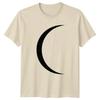 Minimalist Aesthetic Black Crescent T-Shirt Moon Celestial Minimalist