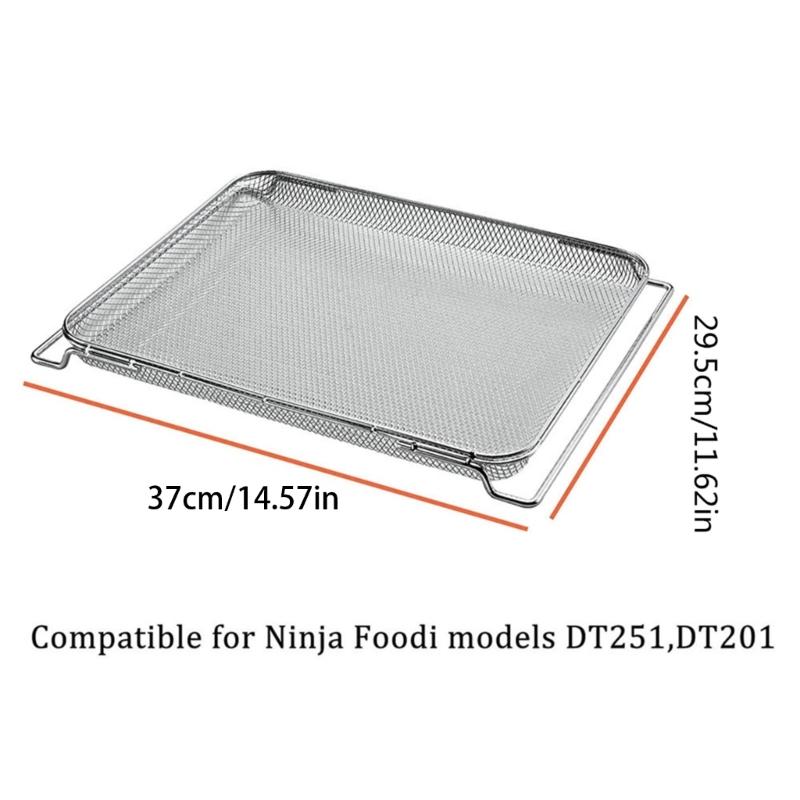 Oven Baking Wire Rack Air Fryers Basket Iron Chrome Plating Grill Meshes Basket Kitchen Bakeware Oven & Dishwasher Safe