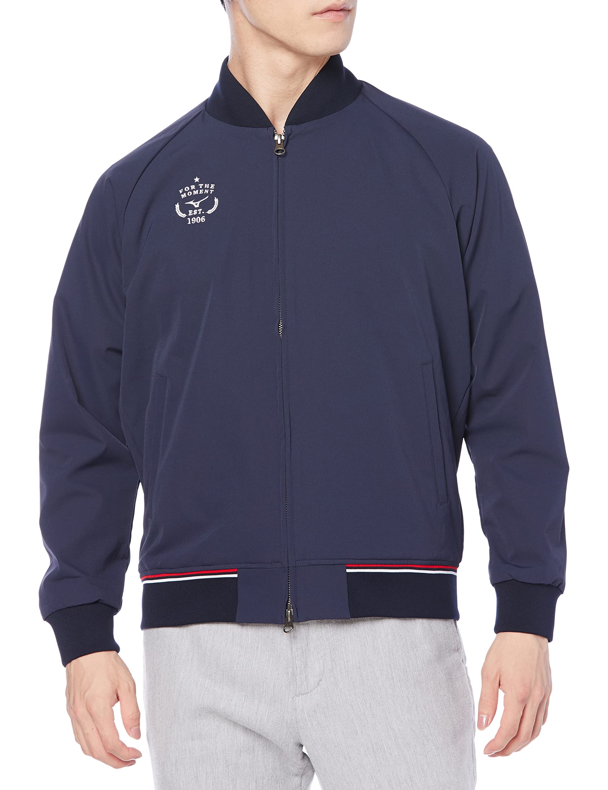 

Mizuno Stretch Move Blouson Deep Size L Men s Water-Repellent (E2ME1521), Navy,