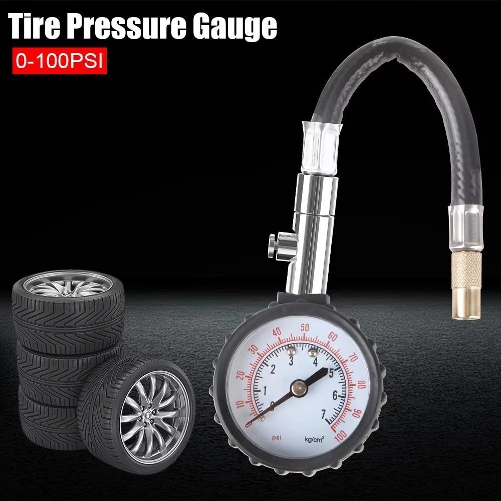 0-100PSI Range Tire Pressure Gauge High-Precision Pressure Meter  Car Tire Monitoring