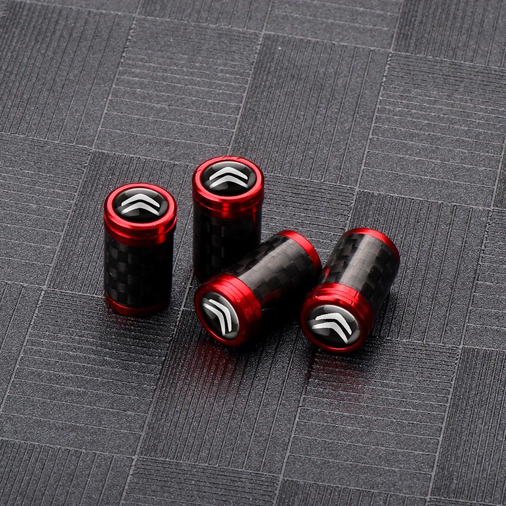 4Pcs Metal Alloy Car Tire Caps For Citroen C4 C3 C2 DS Celysee Picasso For Cars Motorcycles Bicycle Cover Dustproof Accessories