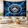 Arazzo da Parete Manchester City, Tessuto Morbido da Appendere, Sfondo Decorativo per Camera da Letto, Arte da Parete per la Casa