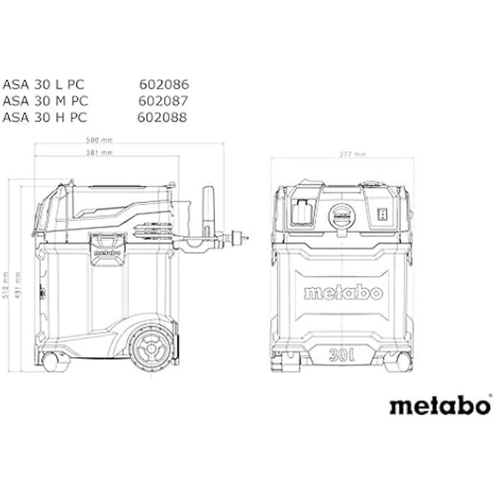 Aspirateur Universel - ASA - 30 M PC - Filtre Intégré - 2 Litres - 80 dB