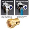 Brass Not Return Check Valves Heavy Duty Brass One Way Check Valves Simple Installation for Secure Water & Fuels Lines