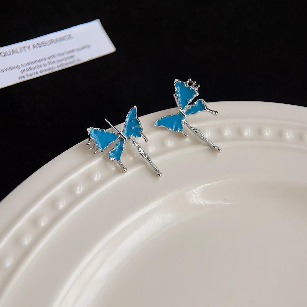 Maillard Coffee Color Amber Earrings Women's Autumn and Winter High-end Commuter Style Earrings Light Luxury Niche Design Earrings