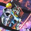 [EVERSOUL] Mobile Suit Gundam T-Shirt Short Sleeve RX-78-4 Amuro Char Zaku Guncannon Guntank Anime Character Goods Z'Gok Zeong Men's Black L Size [Par