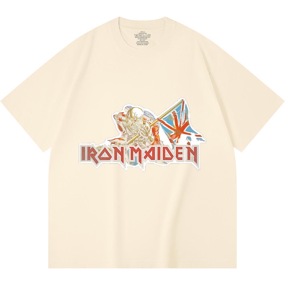 230 Gsm 100% Cotton Heavy Metal T-Shirt  Rock Band Popular Music Print Unisex Heavy Cotton T Shirt