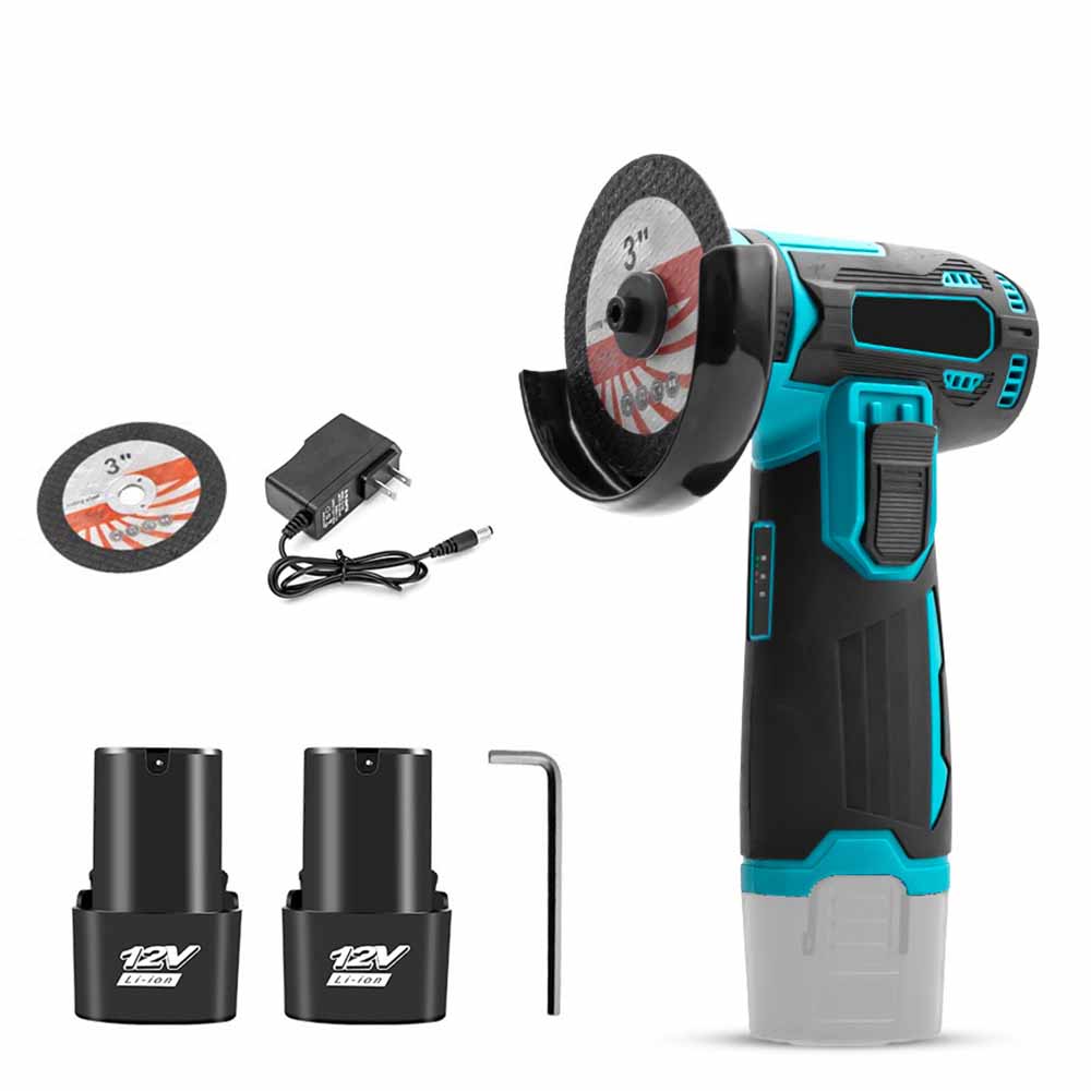 12V Mini Angle Grinder 19500rpm Household Rechargeable Cutting Machine Polishing Machine Electric Hand Grinder Polishing Machine