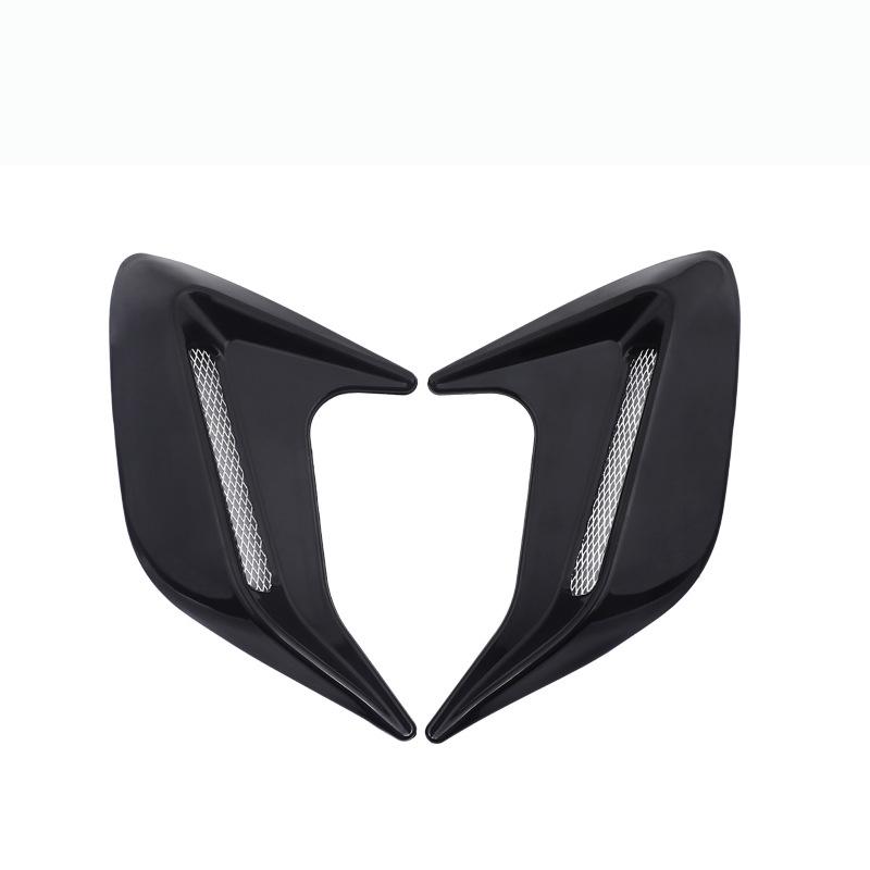 

2Pcs 3D Car Side Vent Sticker Air Flow Fender Intake Sticker Shark Gills Side Vent Stickers Car Side Fender Vent Sticker Deco чорний