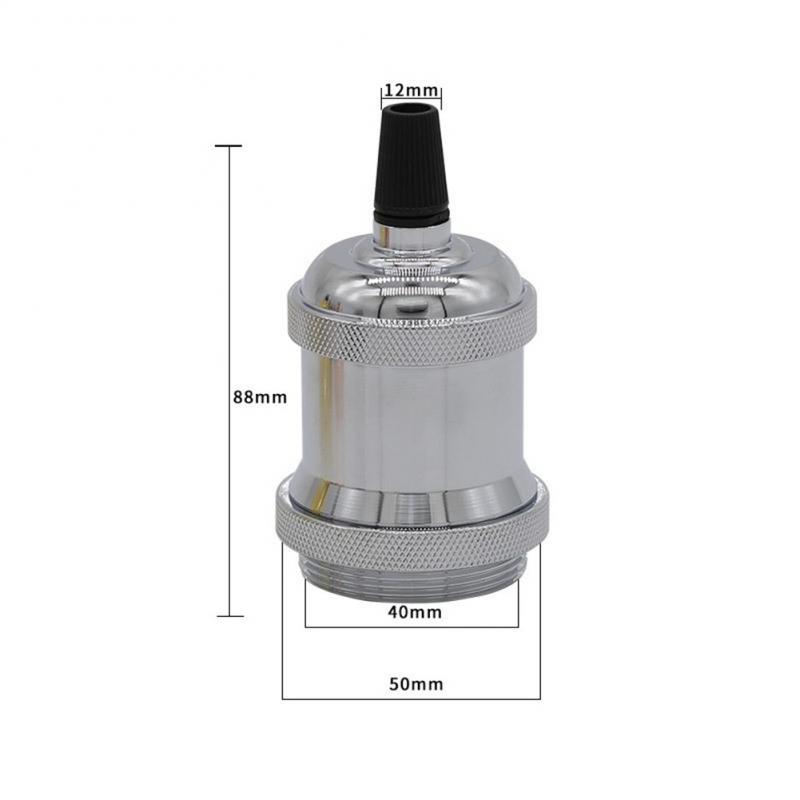 Pendant Lights Vintage Aluminum Edison Bulb Base Retro Industrial Pendant Fittings Lampholders Light Socket E27 Lamp Holder