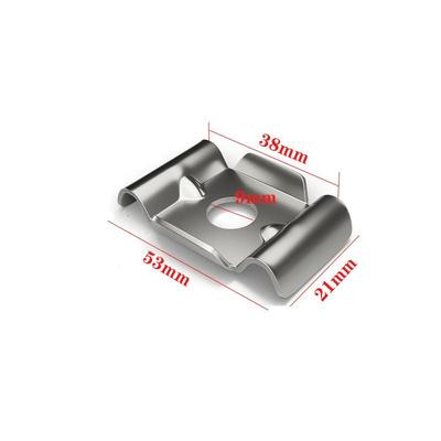 Fence Attachment Clamps 10X Stainless Steel Mesh Fence Bracket Holder Anti-Theft Design Barrier Attachment Fixing Metal Bracket