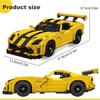 MOULD KING 10045/10046 Mașină tehnică MOC 82416 Countachs Speed ​​Super Car DIY Blocuri de construcție Jucării Colecție Cadouri pentru copii