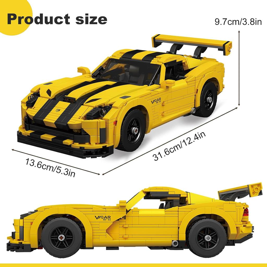 MOULD KING 10045/10046 Mașină tehnică MOC 82416 Countachs Speed ​​Super Car DIY Blocuri de construcție Jucării Colecție Cadouri pentru copii