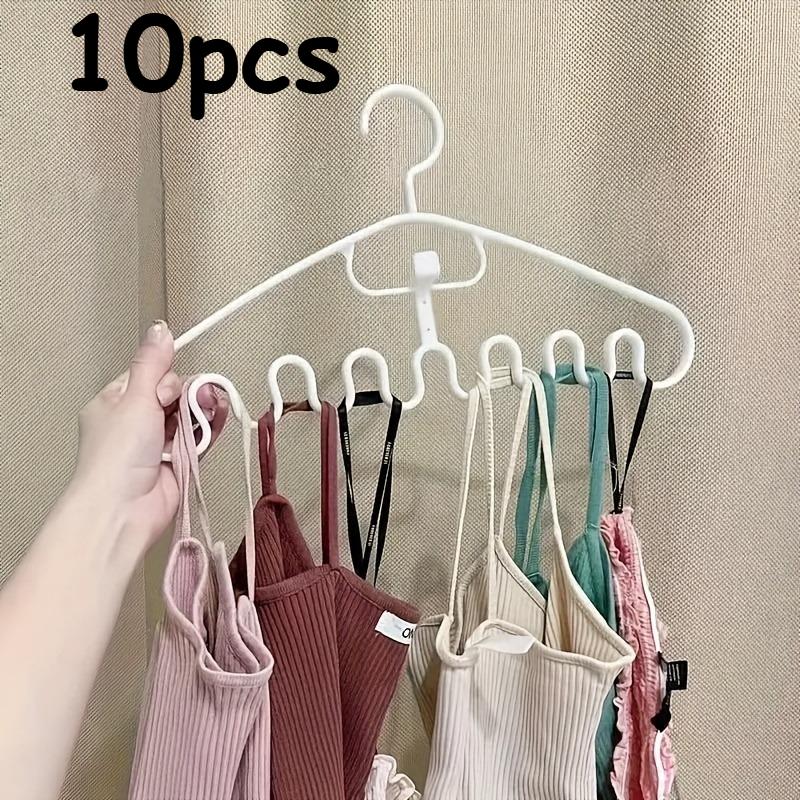

10pcs Wave Design Plastic Clothes Hanger, Accessory Organizer for Bedroom Laundry Closet Organization Home Storage Essentials