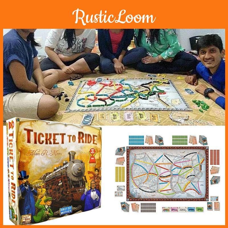 Ticket To Ride Board Game With Vibrant 1912 Expansion For Kids And Adults