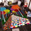 Abstract Colorful Trees and Path Design Carpet - Modern Home Decor Suitable for use as an anti-slip for living room bedroom sofas