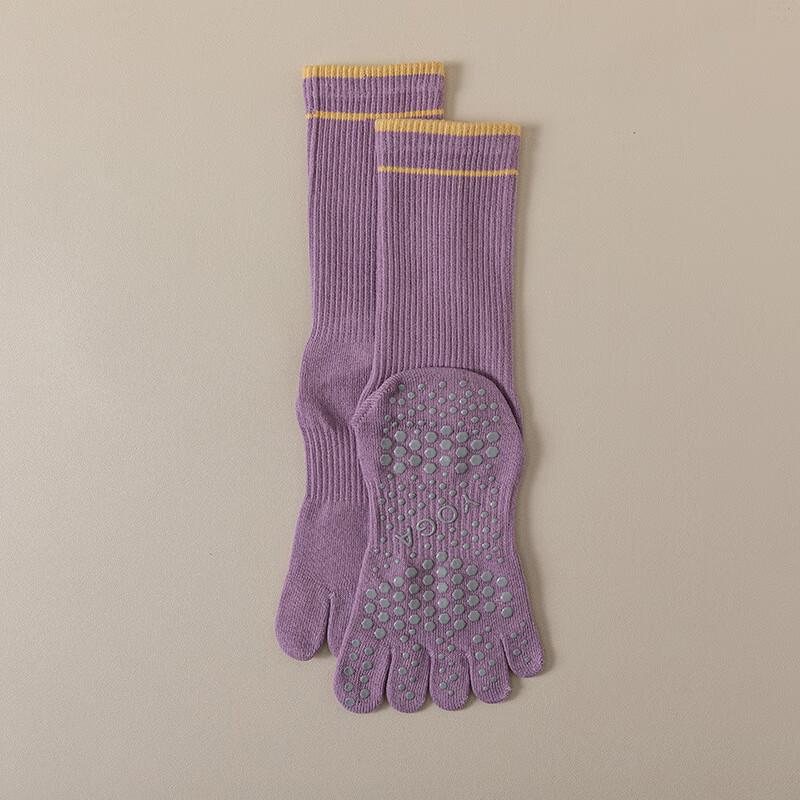 Junbie Women s Five-Toe Non-Slip Yoga Socks M