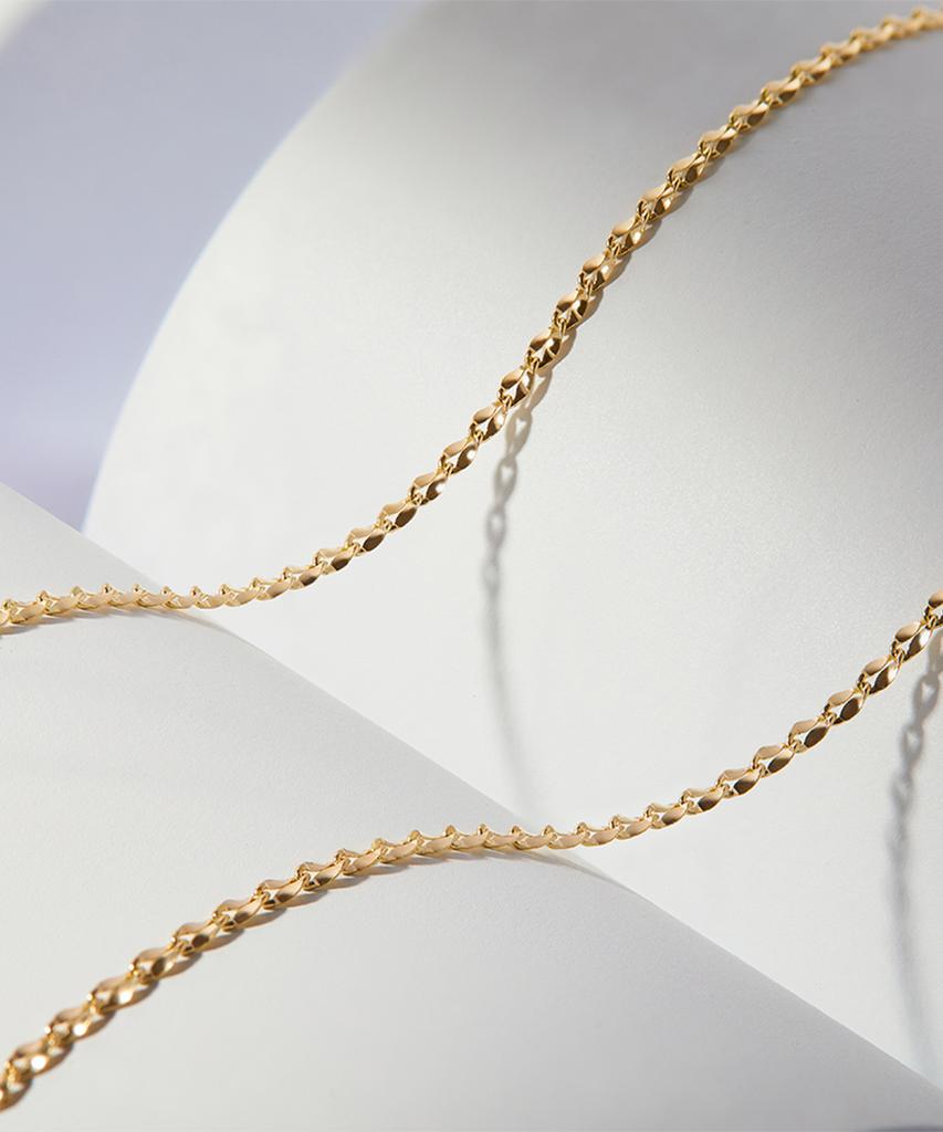 Helene Jewelry 14K 18K Botice Chain Gold Necklace (Type A)