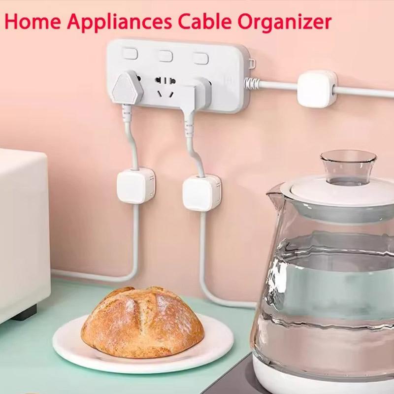 Magnetic Cable Clip Cable Holder Adhesive Wire Keeper Cord Cable Organizer for Home Office Under Desk Management