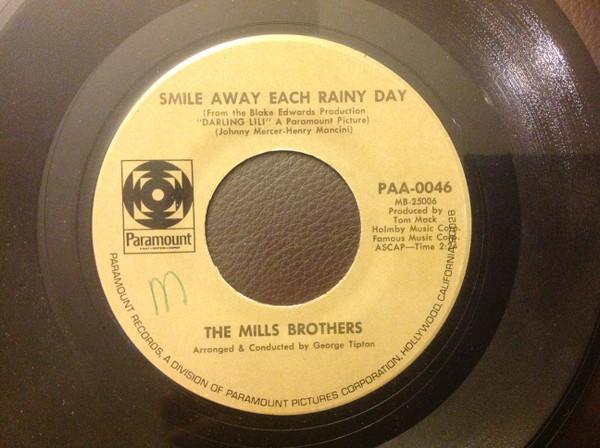 7inch Record MILLS BROTHERS Smile Away Each Rainy Day PAA0046 Paramount Recor 1970 US Pop Used