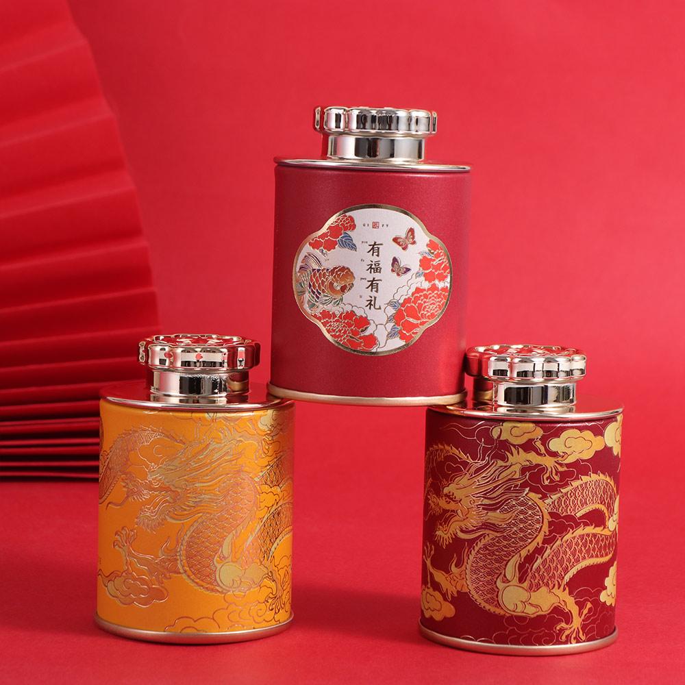 Portable Empty Tea Tin Can Mini Storage Jar Storage Can Tea Canister  Green Black Tea